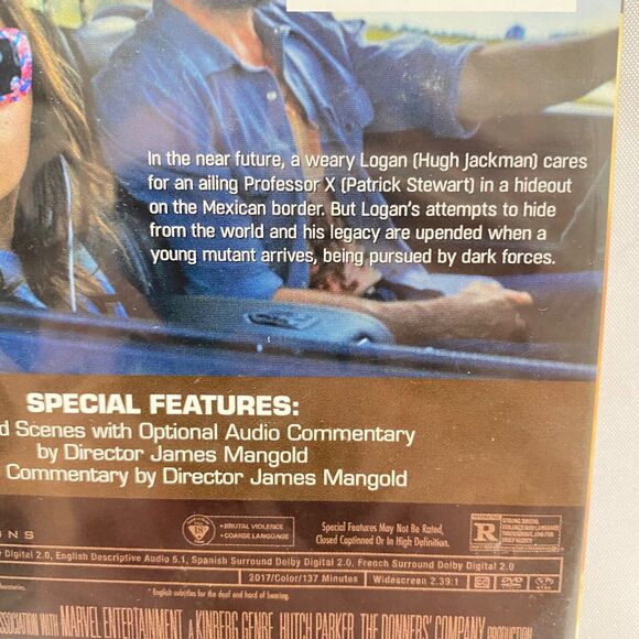 Logan DVD and Digital Download Movie Marvel Wolverine Character With Case - Picture 5 of 10